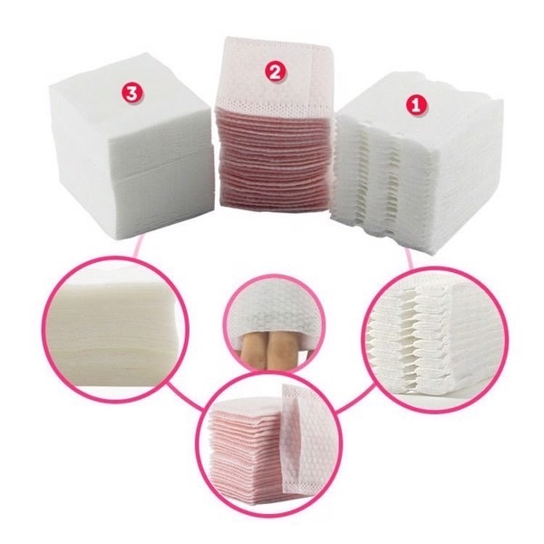 Bông tẩy trang 320 miếng .3 in 1 cotton mềm mịn có hộp nhựa đựng rất vệ sinh và sạch sẽ