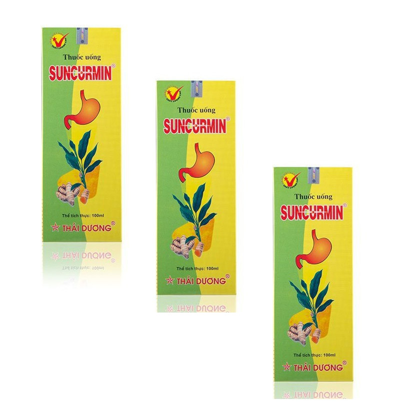 3 HỘP Thực phẩm bảo vệ sức khỏe SUNCURMIN chứa tinh chất nghệ giảm đau dạ dày