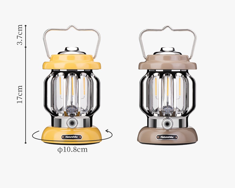 Đèn cắm trại, đèn báo bão, đèn treo lều, đèn măng xông NH21ZM008 Retro (Outdoor atmosphere camping lights)