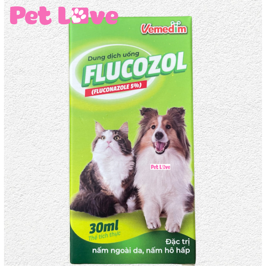 Dung dịch uống Vemedim Flucozol diệt nấm trên chó mèo