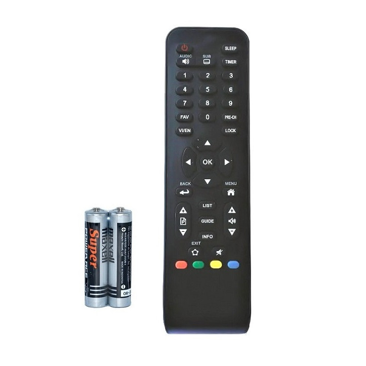 Remote Điều Khiển Dành Cho Đầu Thu Truyền Hình Số K+ (Kèm Pin AAA Maxell)