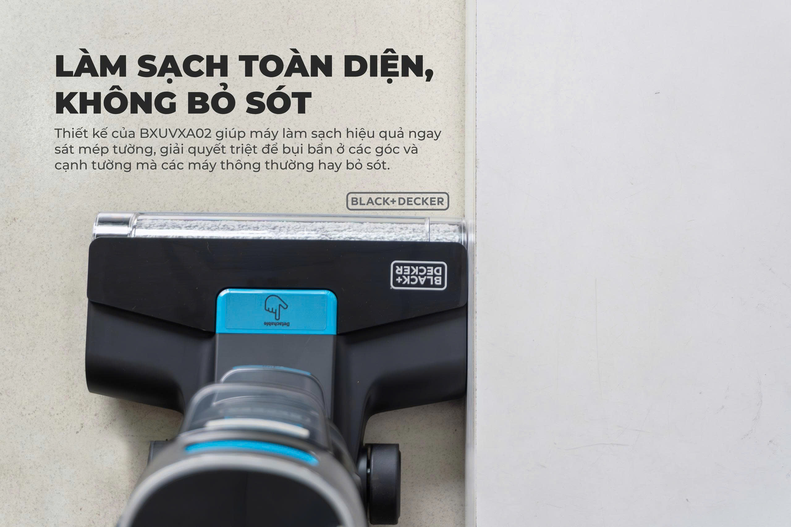 Máy hút bụi không dây lau sàn thông minh 5 chức năng Black+Decker BXUVXA02 -HÀNG CHÍNH HÃNG
