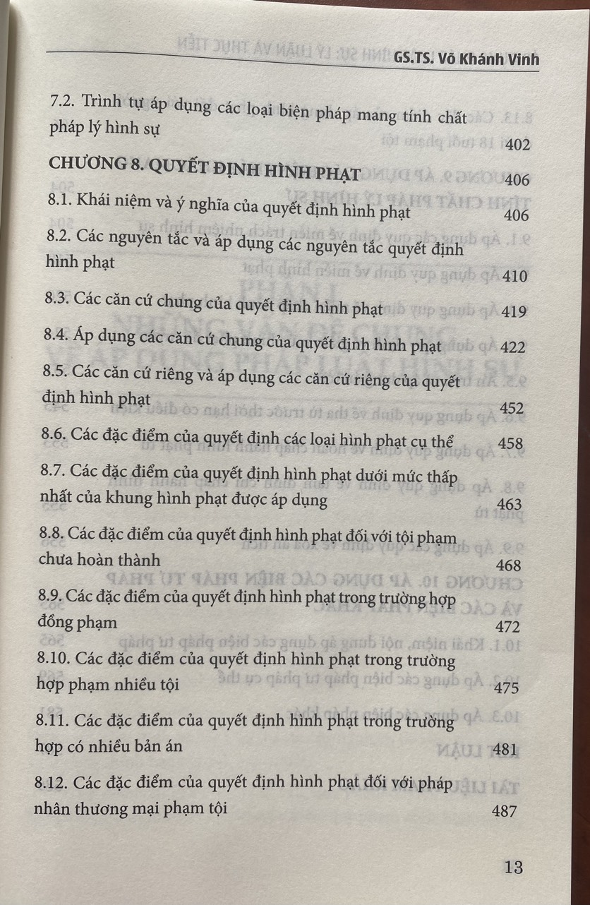 Áp Dụng Pháp Luật Hình Sự Lý Luận Và Thực Tiễn