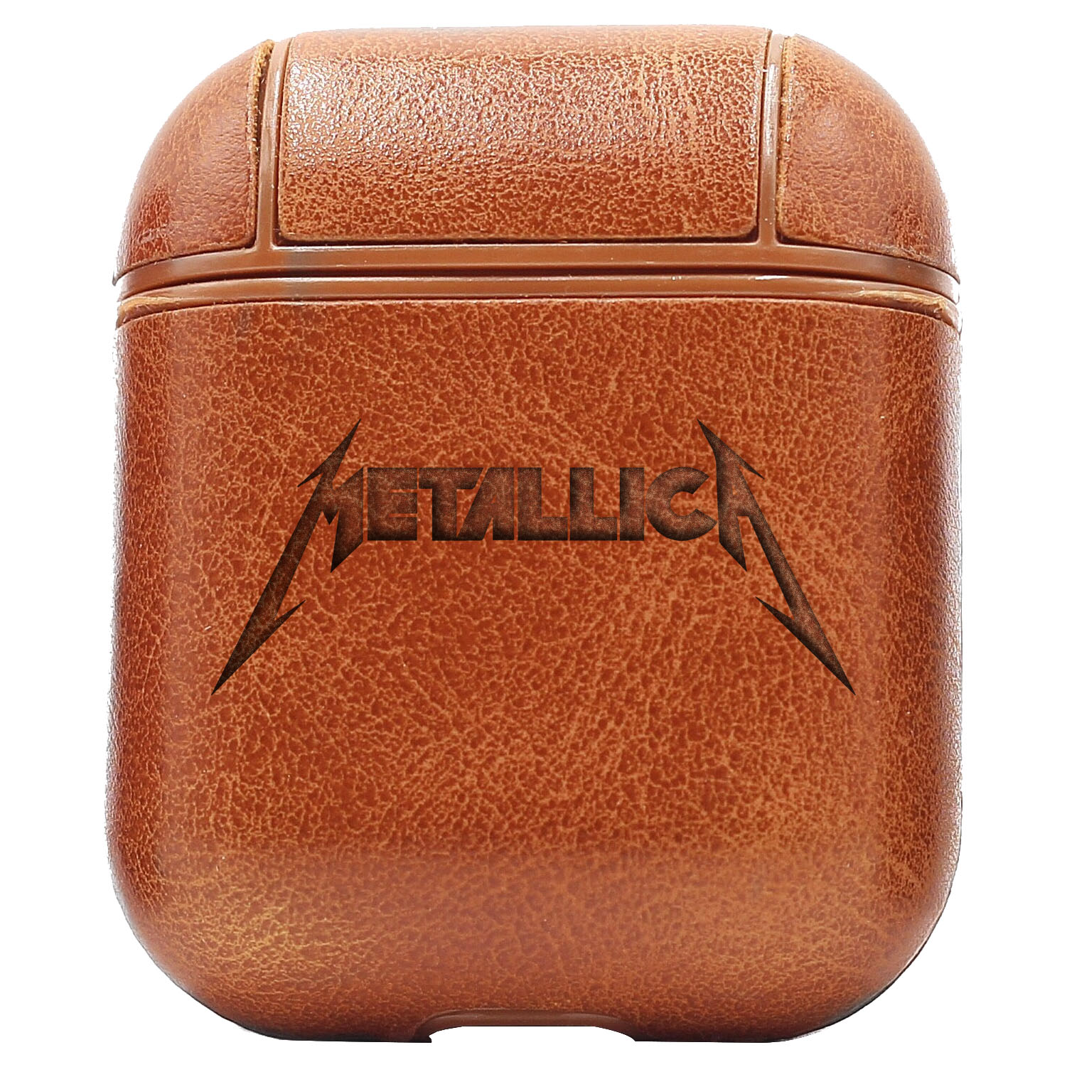 Bao Da Cover Apple Airpods 1 / 2 Premium  Khắc Hình Metallica Rock Band