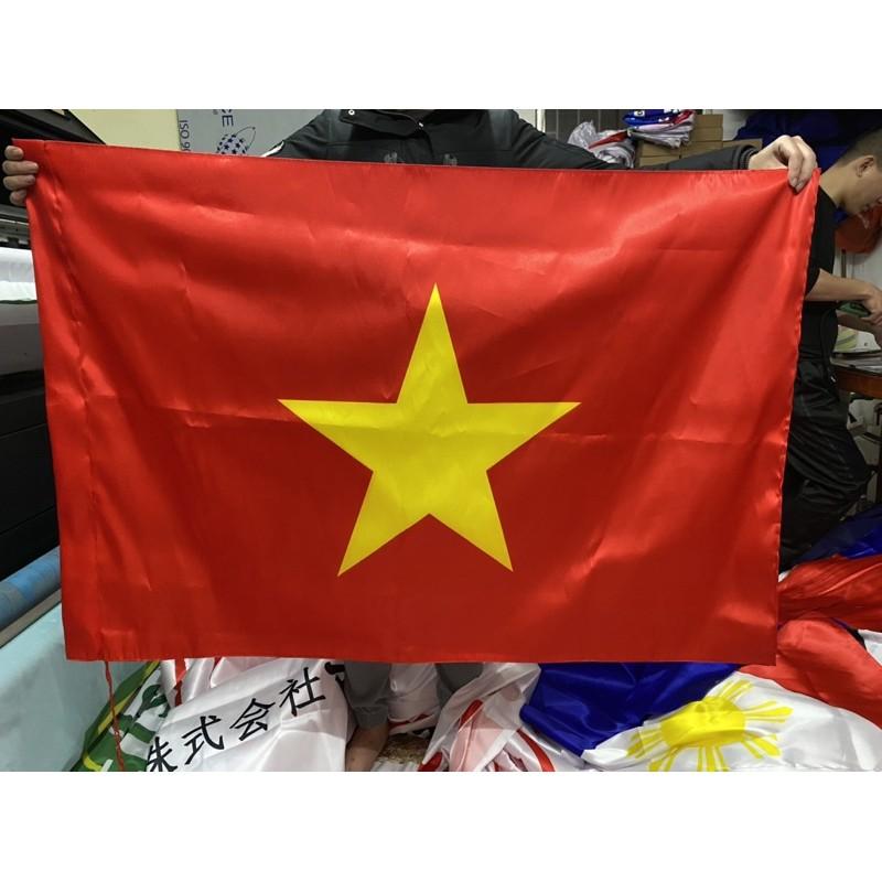 Cờ Việt Nam in chuyển nhiệt 2 lớp vải 2 mặt các kích thước