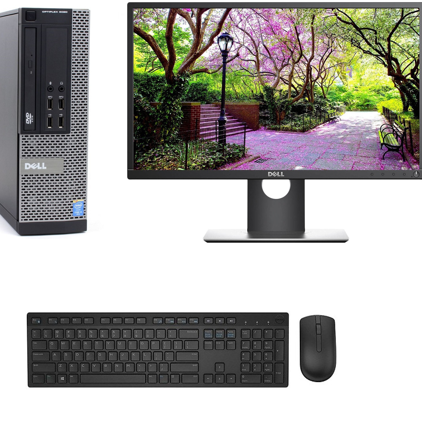 Bộ máy tính Để Bàn Dell Optiplex 9020 (Core i5 - 4570, Ram 4GB, SSD 120GB) Và Màn hình Dell 21.5 inch ( E2216H) Và bàn phím chuột Dell + Bàn Di chuột + Usb wifi - Máy đời mới - Chuyên dùng Làm việc - Học Tập - Giải Trí - Hàng Chính Hãng