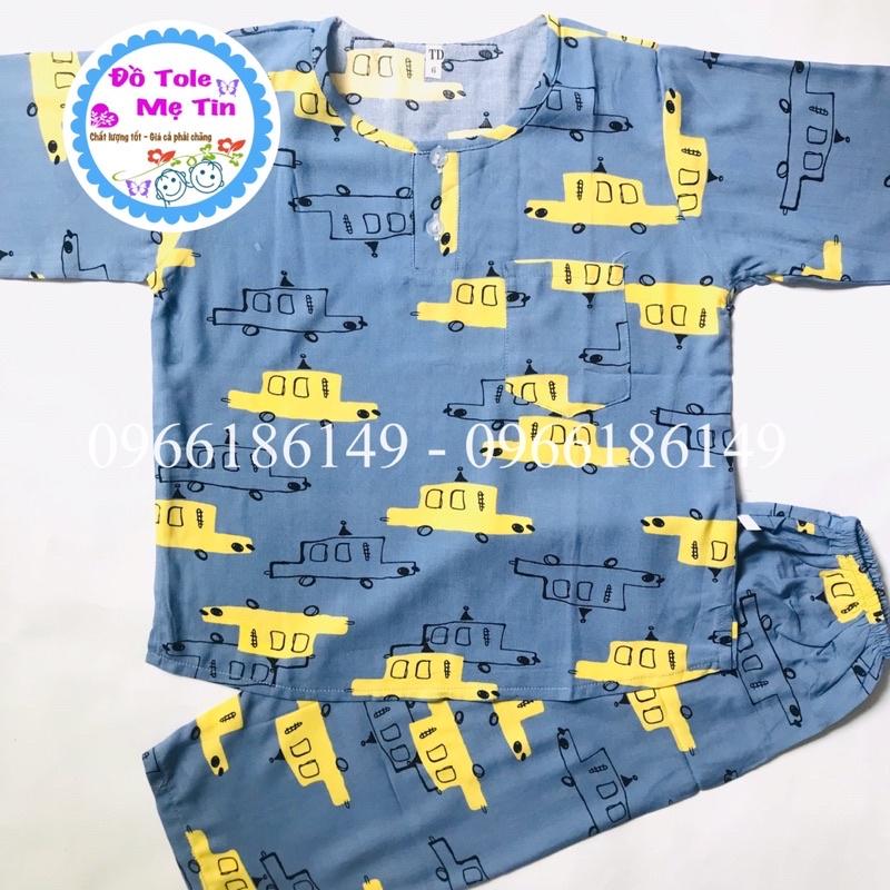 Đồ Tôn(lanh) dài size 6(15-17kg) bé trai - ib shop gửi màu còn