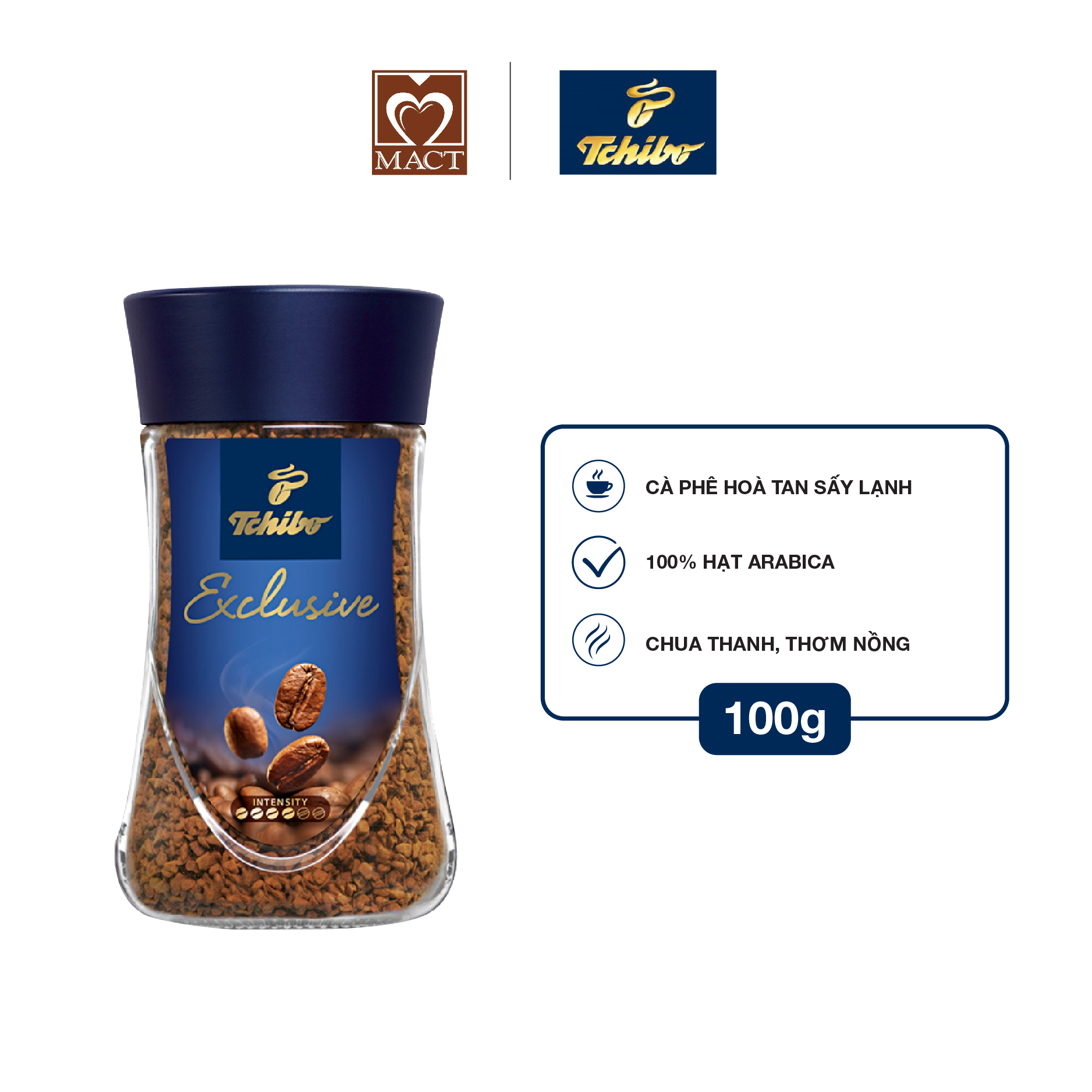 Cà Phê Hòa Tan Tchibo Exclusive T100E (100g)