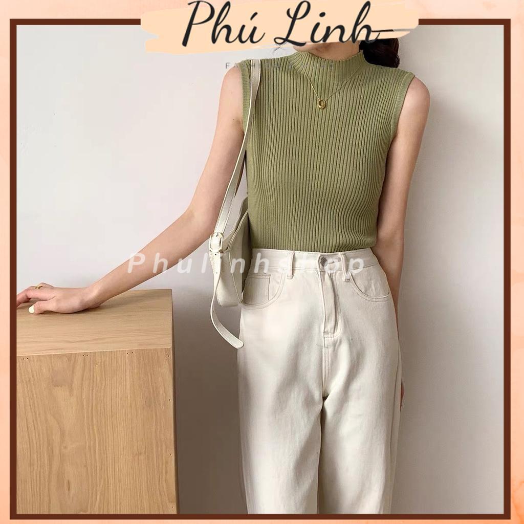 MS615 Áo sát nách cao cổ len tăm basic Quảng Châu