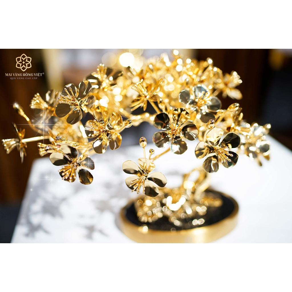 Cây Mai Long Thăng mạ vàng 24k cao 30 cm