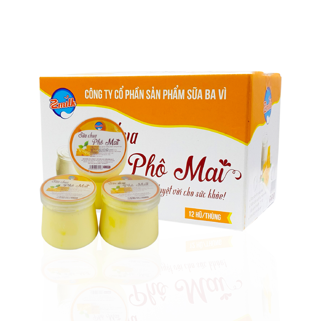 Sữa Chua Phô Mai Ba Vì - Thùng 12 Hũ