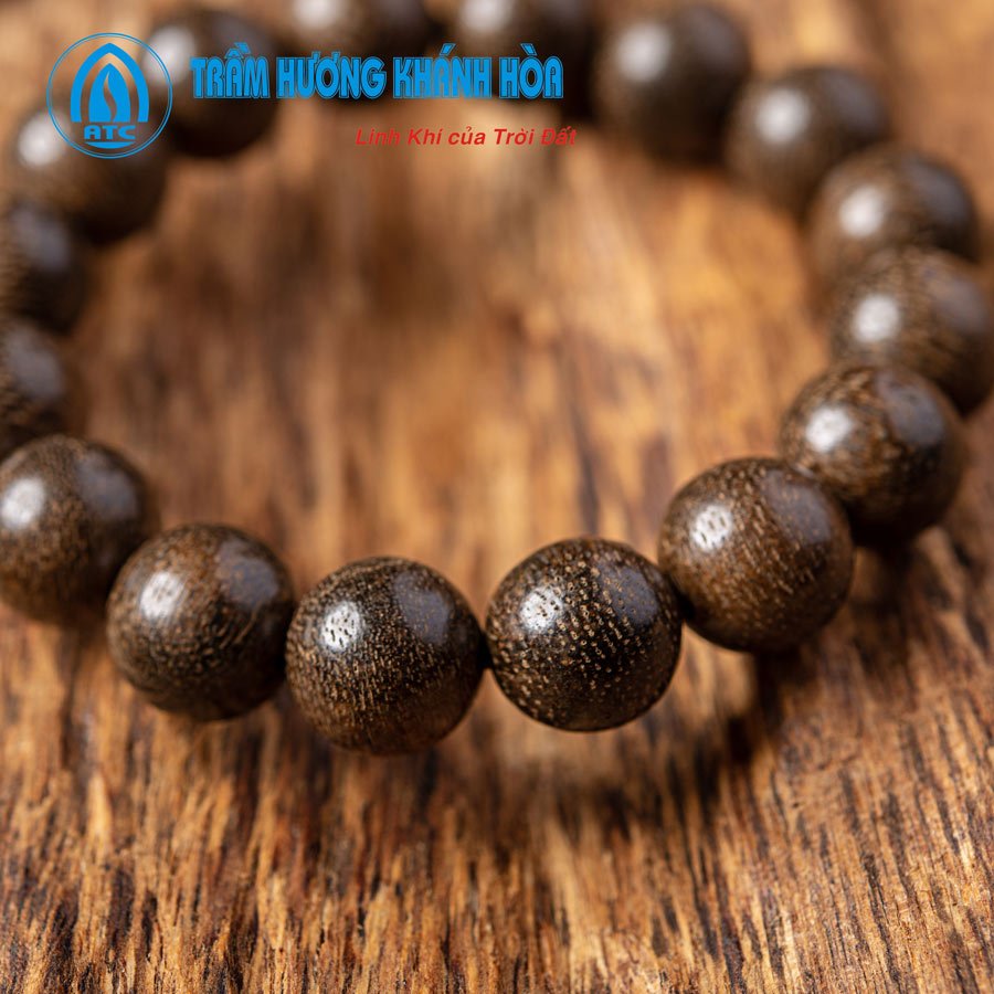 Vòng Trầm Hương May Mắn ATC 72952 16 Hạt 12mm