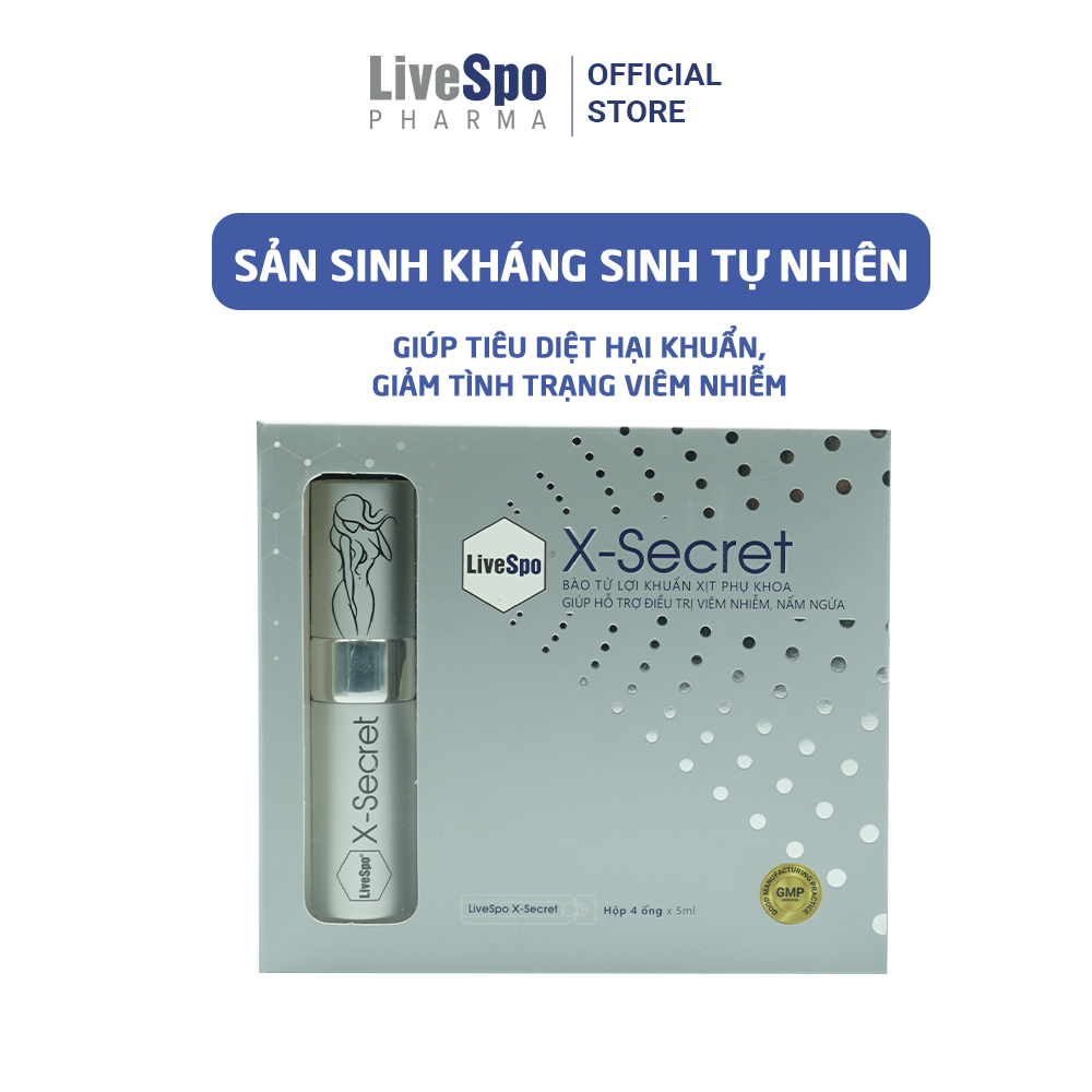 Dung dịch vệ sinh phụ nữ dạng xịt LiveSpo XSecret hỗ trợ khử mùi và cân bằng PH vùng kín