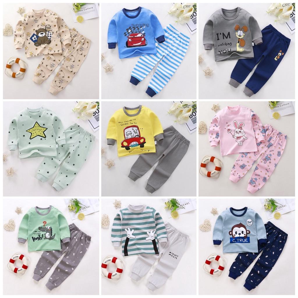 BỘ QUẦN ÁO TAY DÀI CHO BÉ quần áo thu đông chất cotton, hàng đẹp chuẩn quảng châu