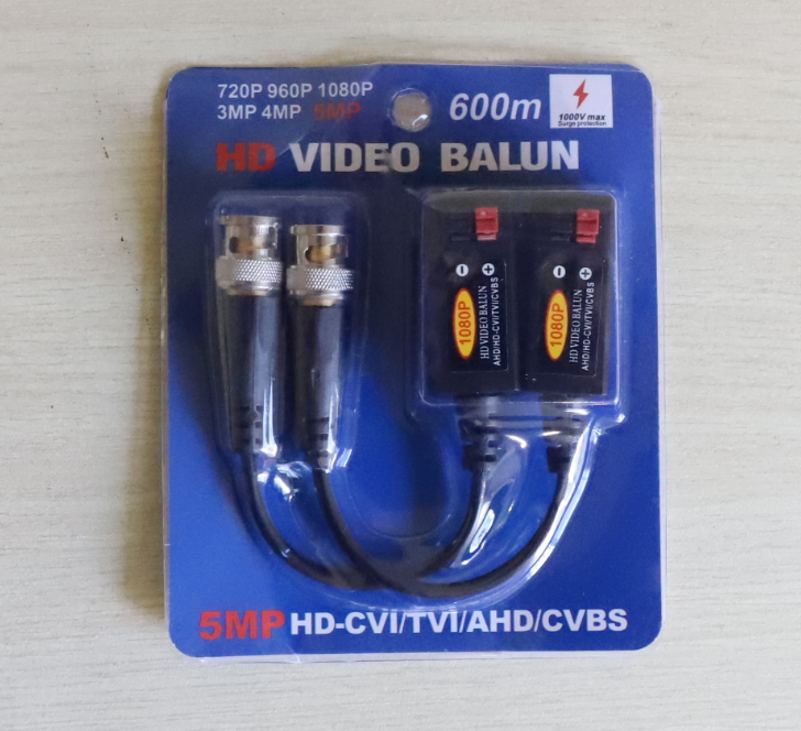 Jack tín hiệu cho camera - video balu lõi đồng chống nhiễu 5mp (5 bộ)