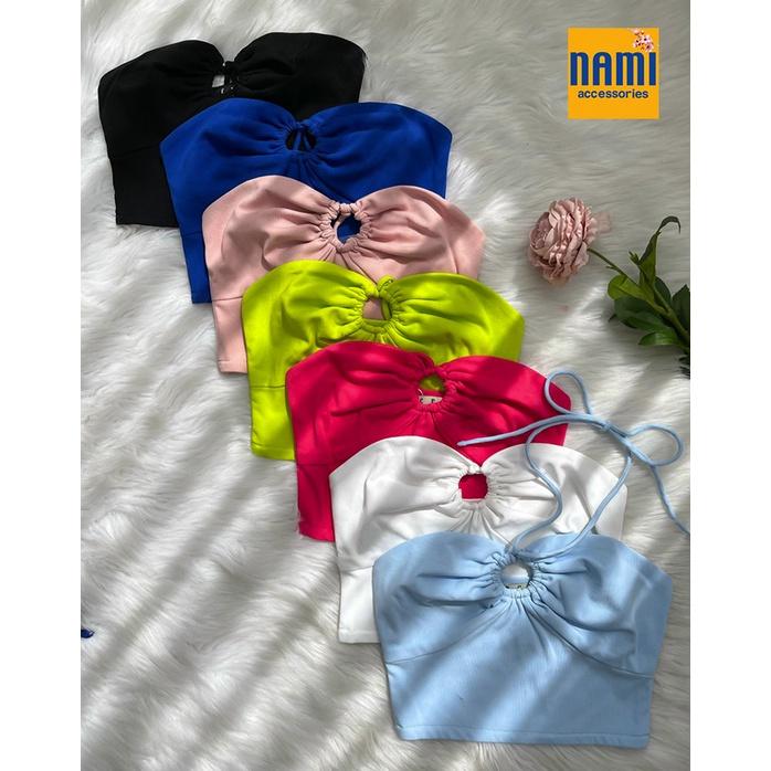 ÁO ỐNG CROPTOP ÔM BODY KHOÉT NGỰC XỊN SÒ PHỐI GÌ CŨNG ƯNG - QANU409