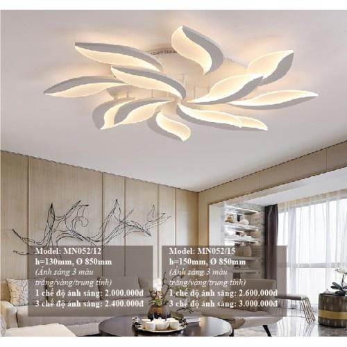 Đèn LED Mâm Ốp Trần MN052, đèn trần phong cách hiện đại - 3 Chế Độ Sáng