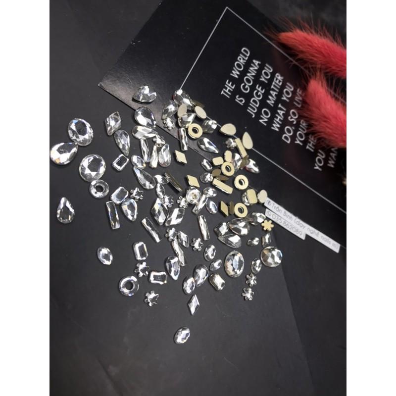 Đá khối mix set 100 viên , đá khối chân bằng , đá khối