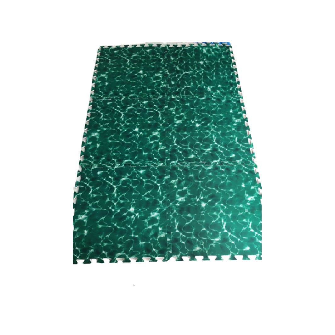 Bộ 4 Miếng Thảm Xốp Mềm Lót Sàn gơn xanh lá 60x60cm