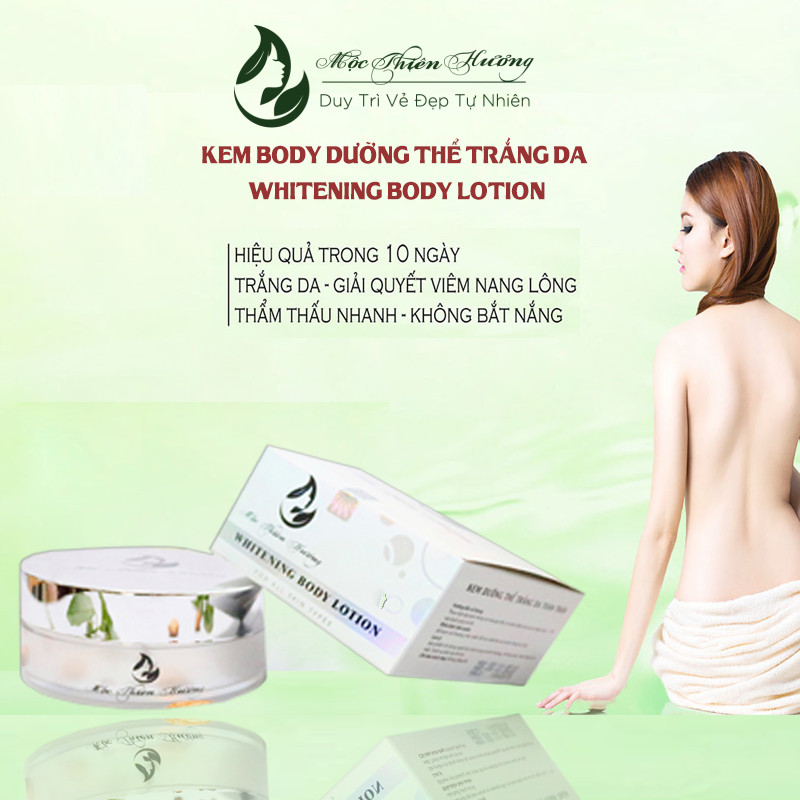 Kem Body Dưỡng Thể Trắng Da Sau 7 Ngày Whitening Body Lotion - Mộc Thiên Hương