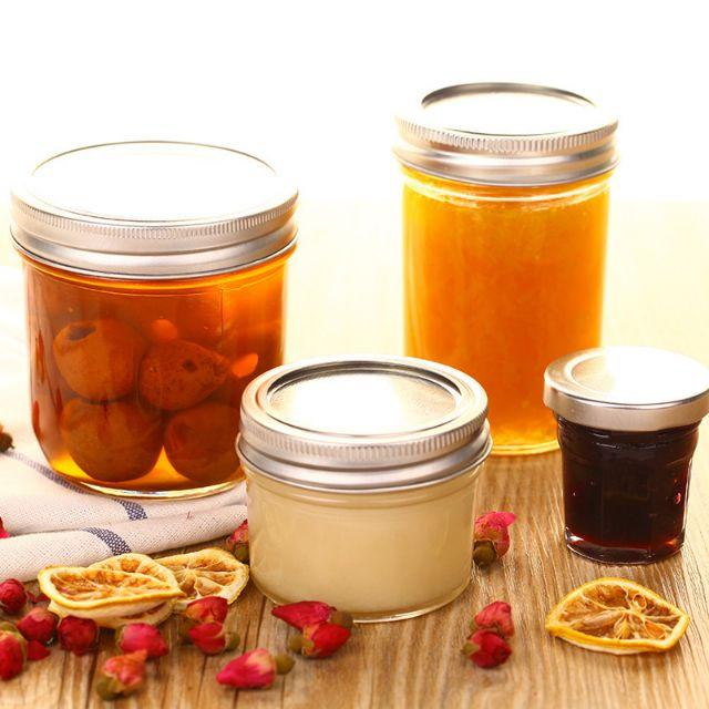 Bình thủy tinh nắp nhôm thân kim cương nhiều dung tích