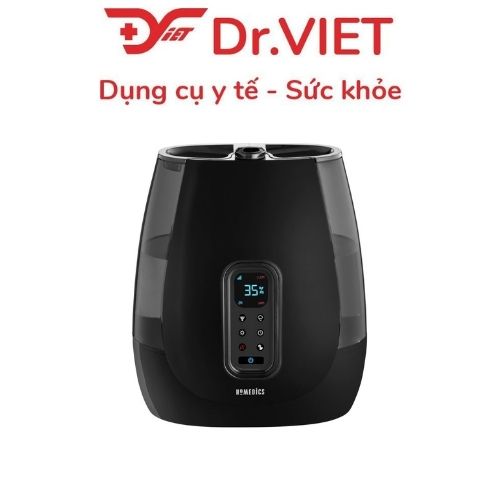 Máy tạo ẩm công nghệ siêu âm khử khuẩn nóng lạnh, cài đặt độ ẩm Hàng chính hãng Homedics 1449558