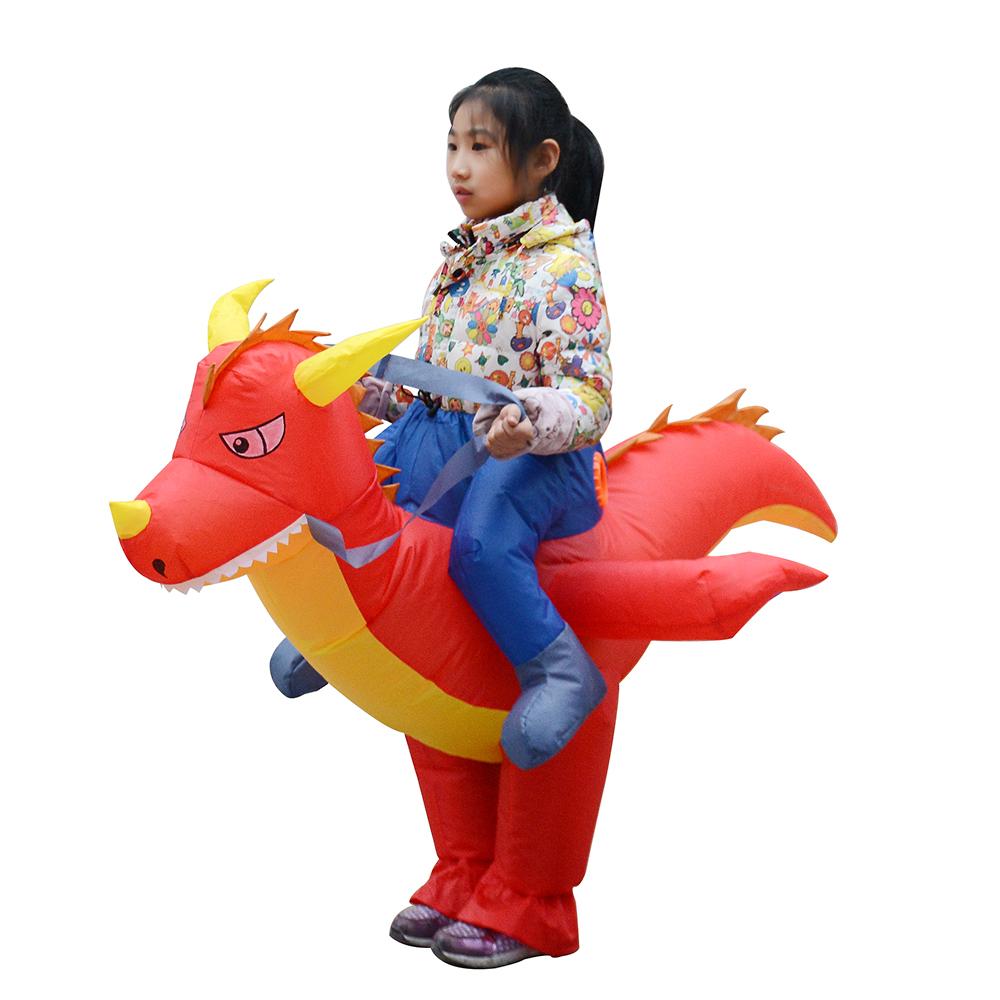 Trang phục khủng long bơm hơi cho trẻ em cosplay cho buổi biểu diễn sân khấu tiệc Halloween