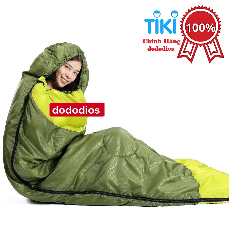 Túi ngủ văn phòng cao cấp có trùm đầu, túi ngủ du lịch dã ngoại, túi ngủ mùa đông - Chính hãng dododios