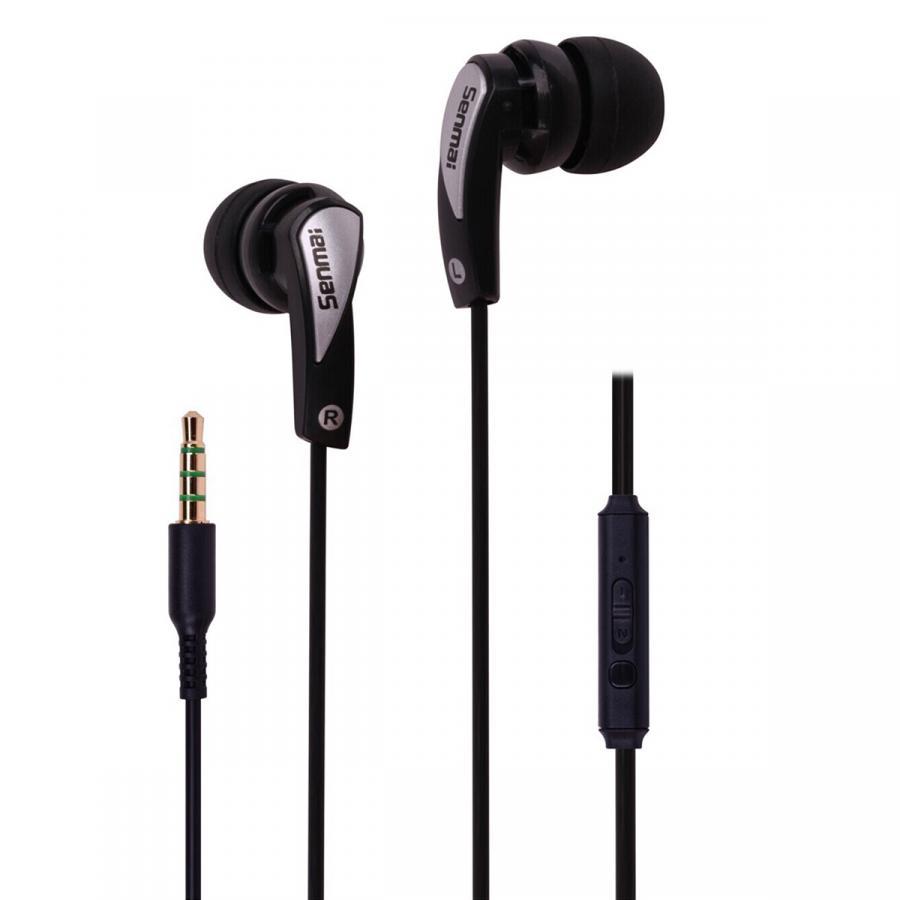 Tai nghe thể thao in-ear &amp; earbud Senmai IN-502, kết nối jack 3.5mm (Màu ngẫu nhiên) - Hàng Chính Hãng