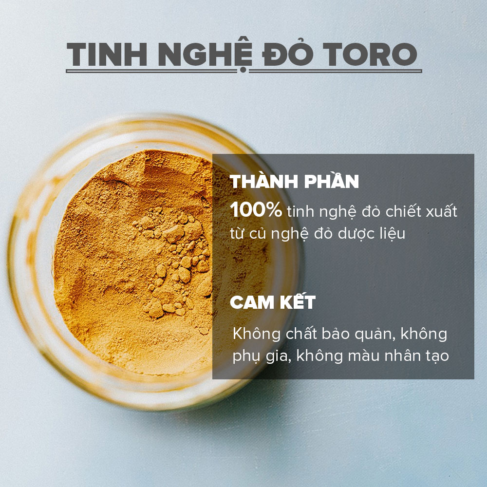 [500GR] Bộ 2 Tinh Bột Nghệ Đỏ Toro Nguyên Chất 100% | 250GR/Hũ | TORO FARM