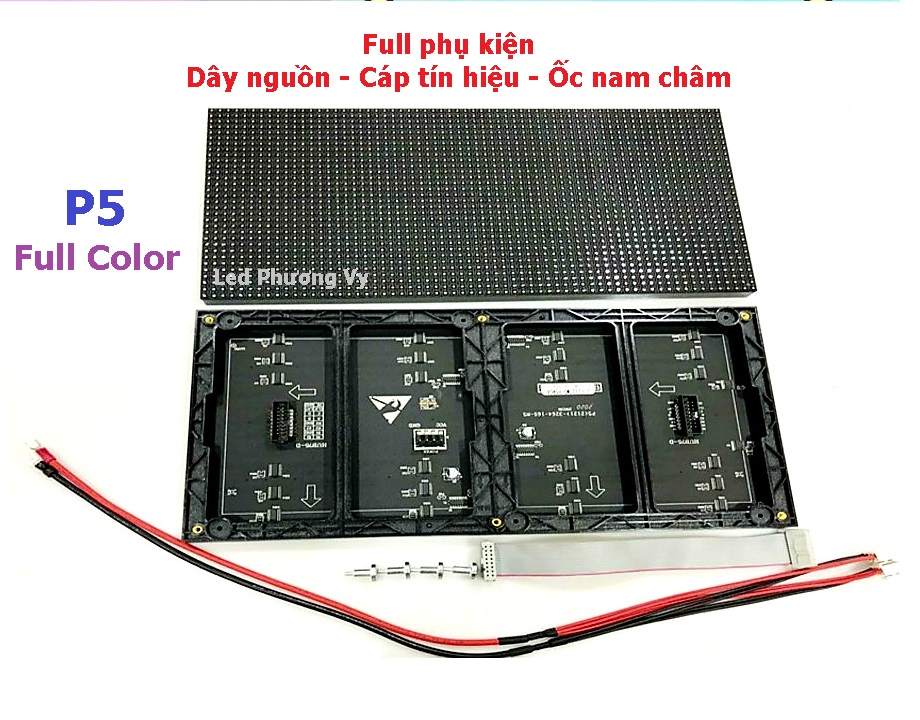 Module Led P5 Full color trong nhà đầy đủ phụ kiện - Hàng mới 100% độ bền cao