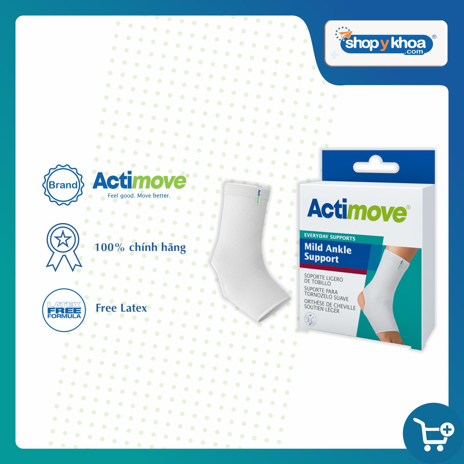 Bó cổ chân hở gót 75603-DAY Actimove Mild Ankle Support