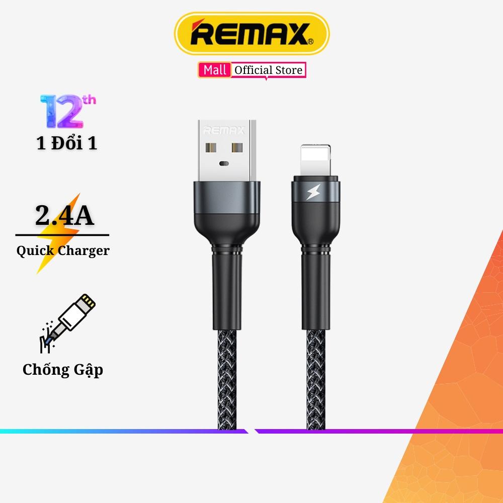 Dây sạc chính hãng Remax 124i hỗ trợ sạc nhanh 12w cho 13 Pro max trở xuống -Hàng Chính Hãng Remax