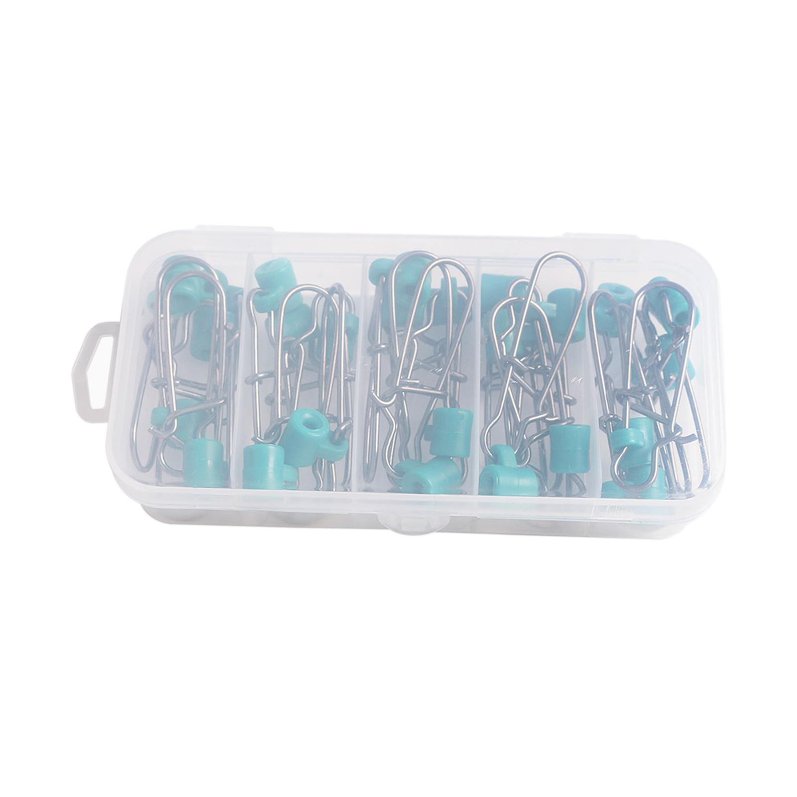 25x Fishing Line Connector, Sinker Weight Connectors, Fishing Tackle, Fishing Sinker Slides, Sliding Swivels for Freshwater, Fishing Rigs