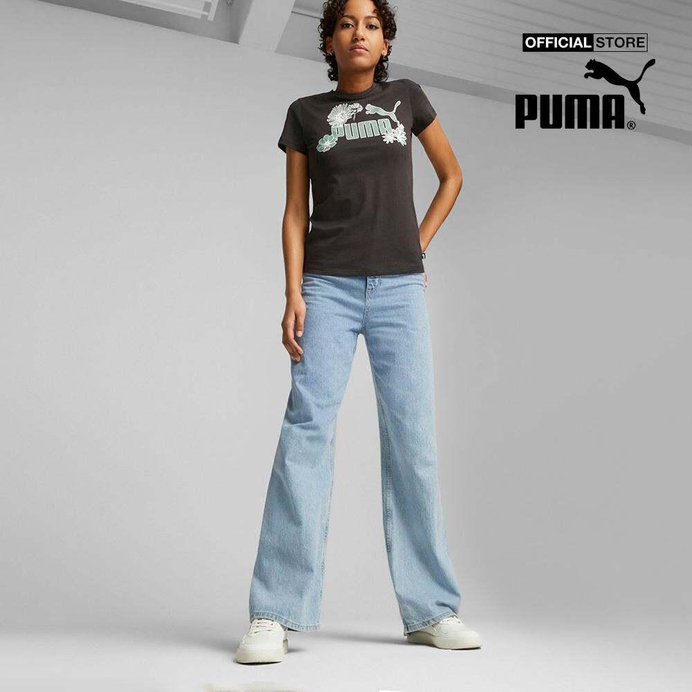 PUMA - Áo thun nữ cổ tròn tay ngắn ESS Graphic 677150-0
