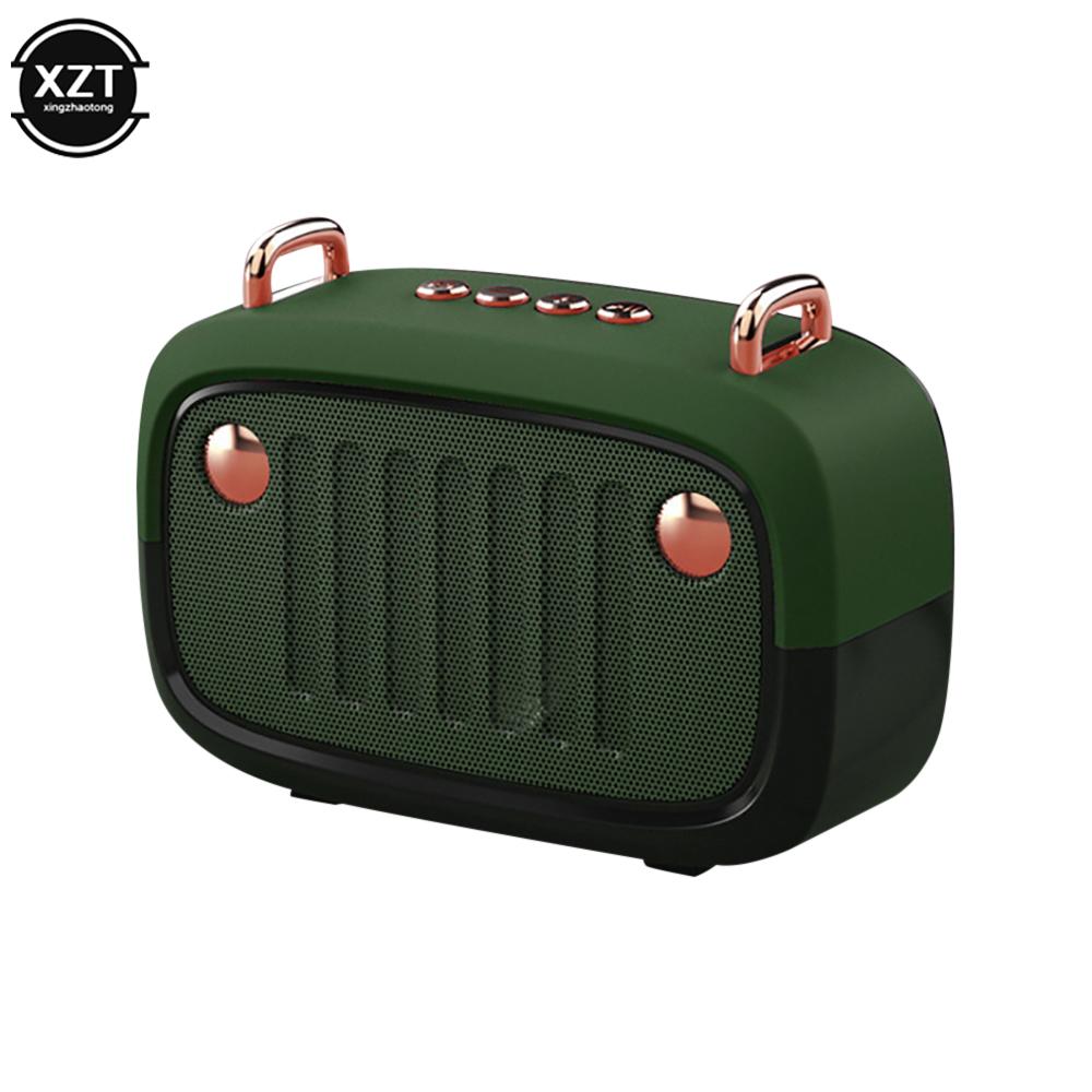 Loa vải bluetooth kết nối không dây di động ngoài trời âm thanh stereo hỗ trợ thẻ tf điện thoại di động màu phổ quát: màu xanh lá cây
