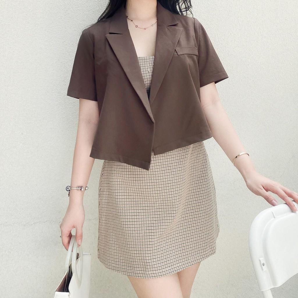 ÁO BLAZER LỬNG ZAREEN BLA03 NÂU