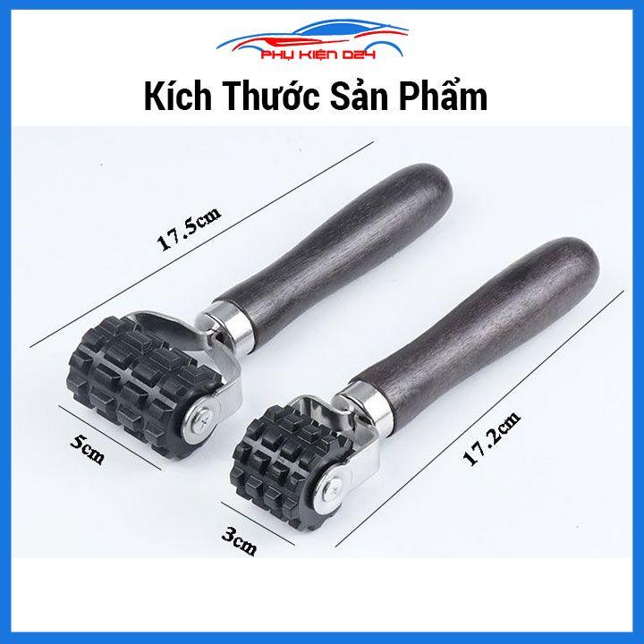 Con lăn gồ bánh xe chuyên dụng dán cách âm cho ô tô loại bánh có gai
