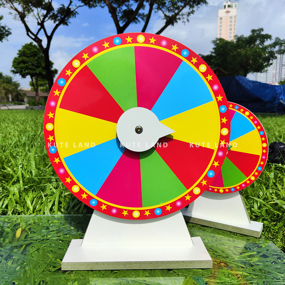 Vòng quay trúng thưởng size 40 cao 50 cm lucky wheel may mắn sáng tạo nội dung với bút bi dành cho sự kiện