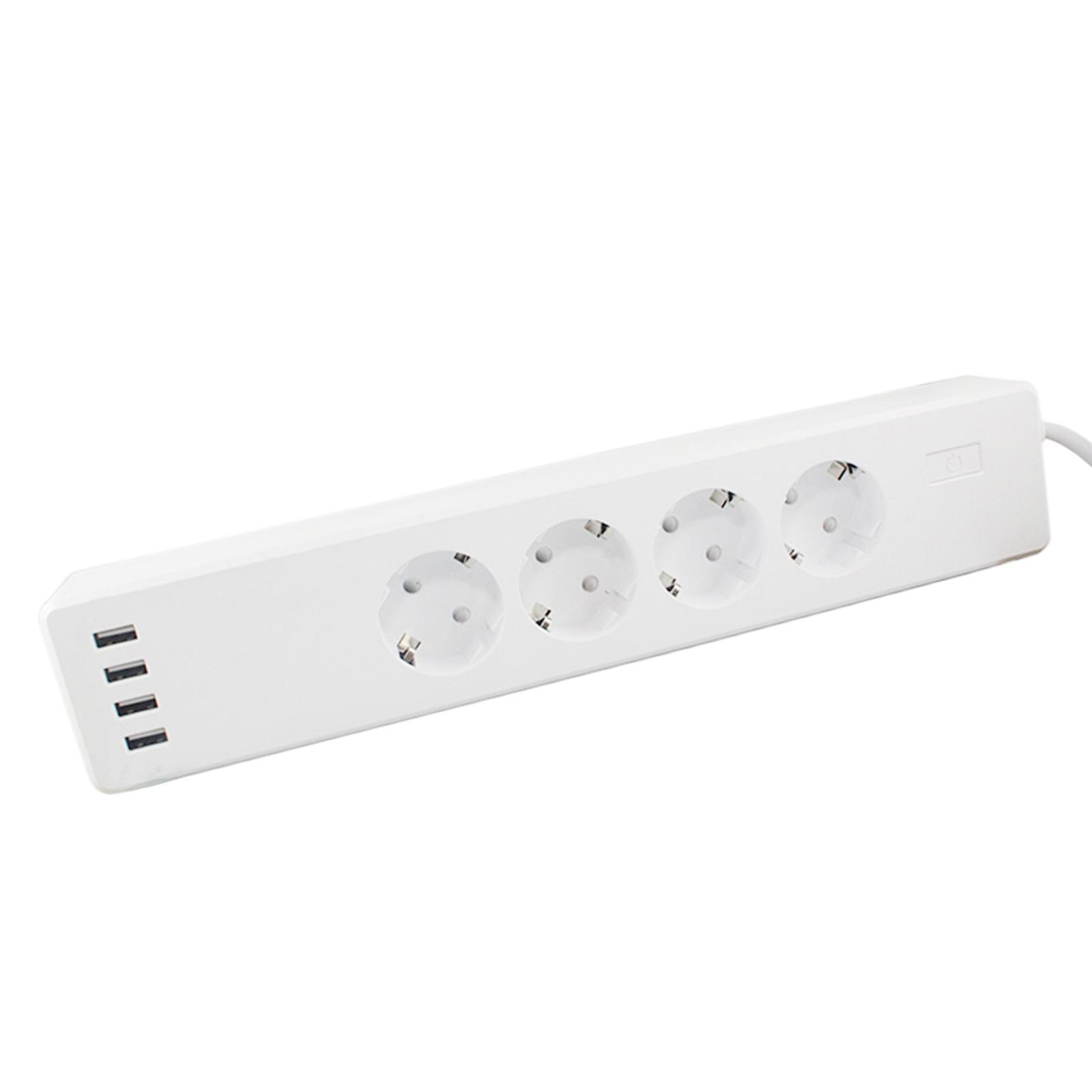 WiFi Smart Power Strip Extension 4 USB Ports Compatible with iOS for Home