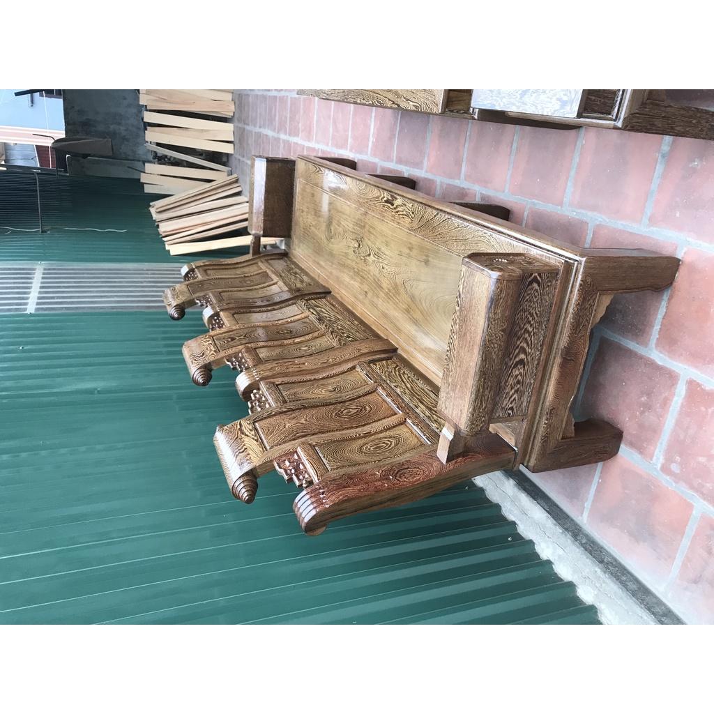 Bộ Bàn Ghế Âu Á Gỗ Mun Đuôi Công