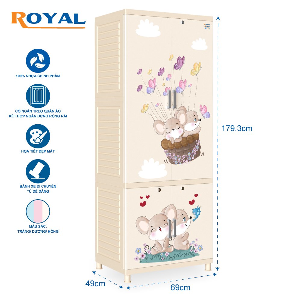 Tủ royal 2 tầng qui phúc