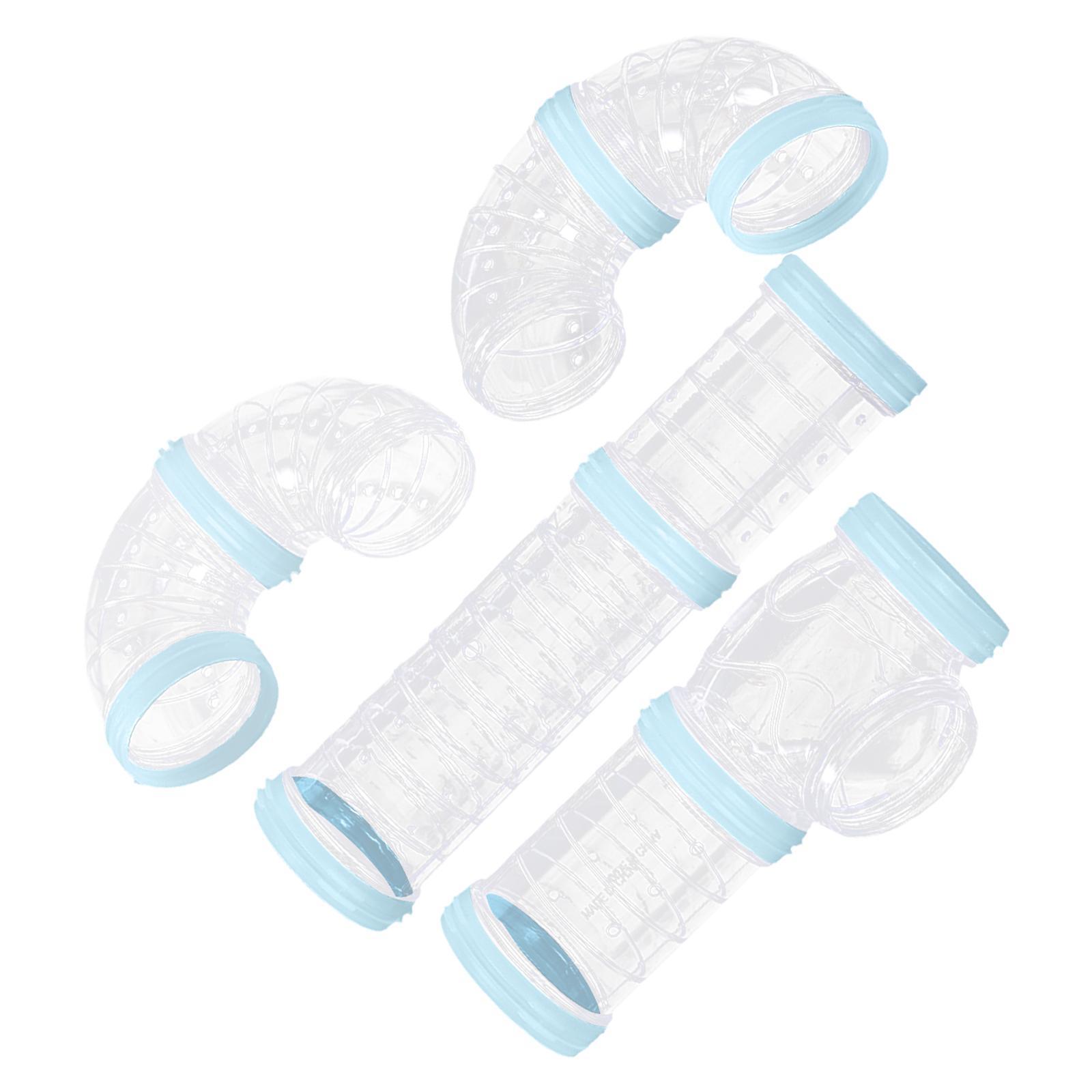 8Pcs Hamster Tubes Set Connected Tunnels DIY