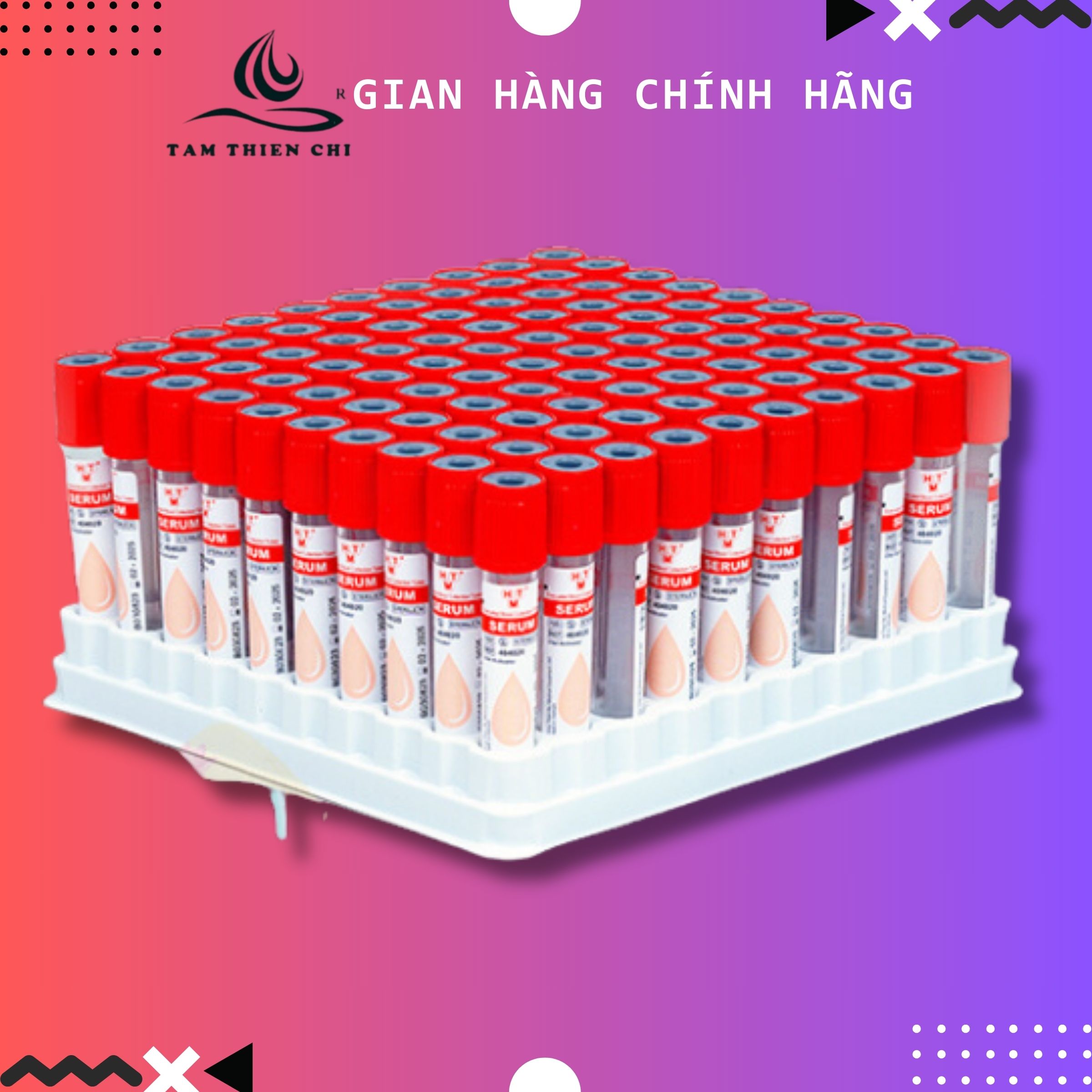 Ống nghiệm chân không Serum 4ml HTM Đông máu