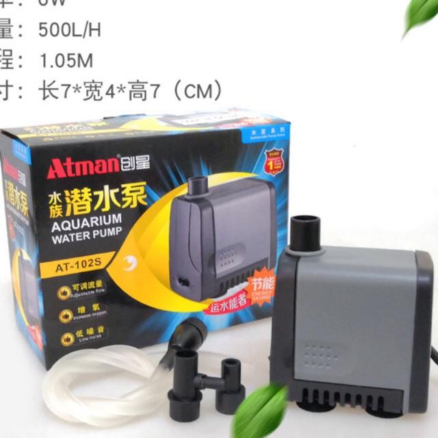 Máy bơm nước Atman AT-102S 6W cao cấp cho hồ cá - HÀNG CÔNG TY