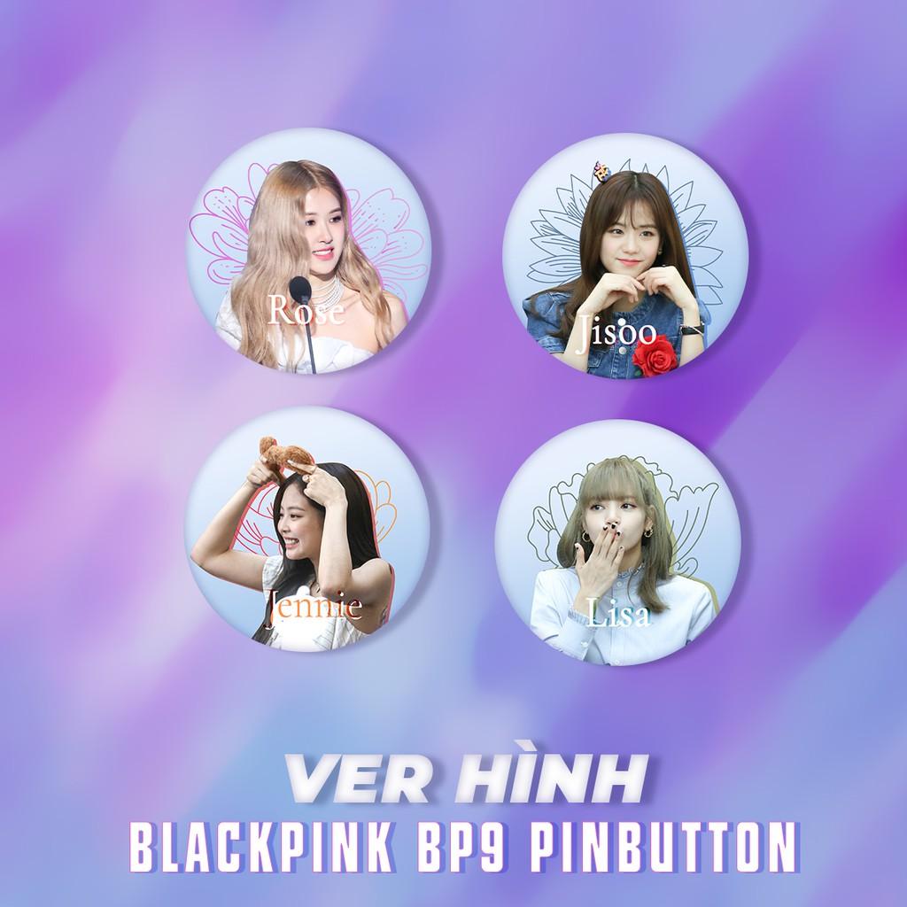 Set 4 Sticker Blackpick Và huy hiệu cài áo BlackPink BP9