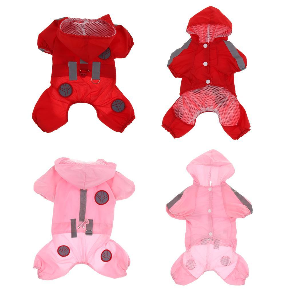 Waterproof Reflective Dog Raincoat Pet Rain Poncho Dog Pet Rainwear
