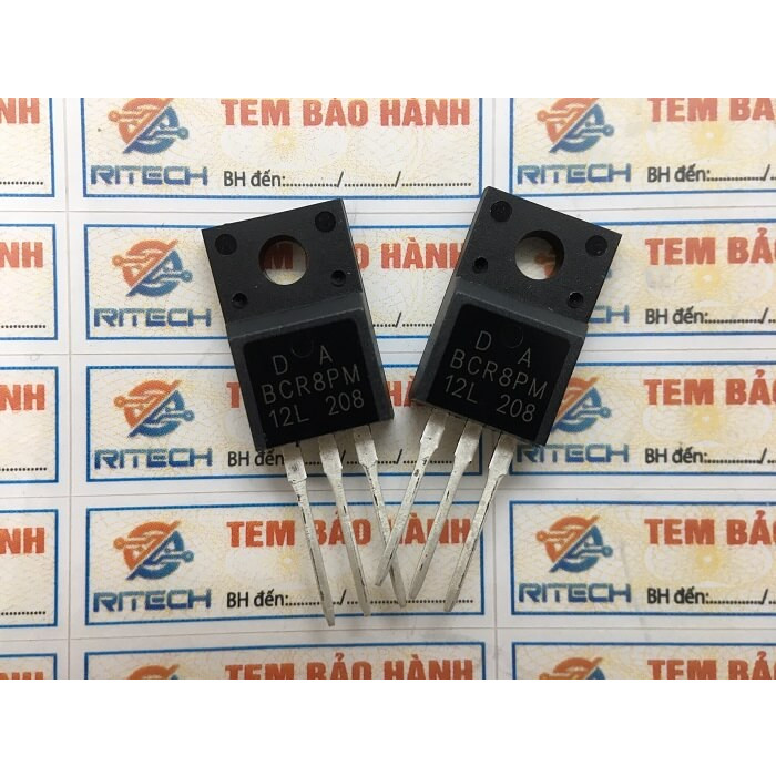 Combo 5 chiếc BCR8PM-12L, BCR8PM Triac 8A 400-600V TO-220