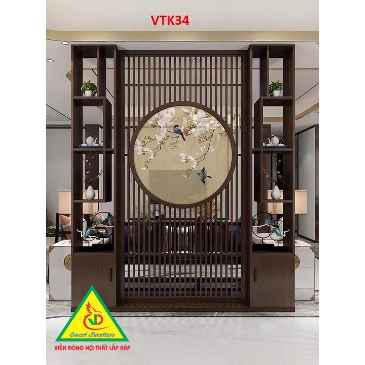 Vách ngăn phòng khách - nhà bếp Vách ngăn phòng VTK34 - Nội thất lắp ráp Viendong Adv