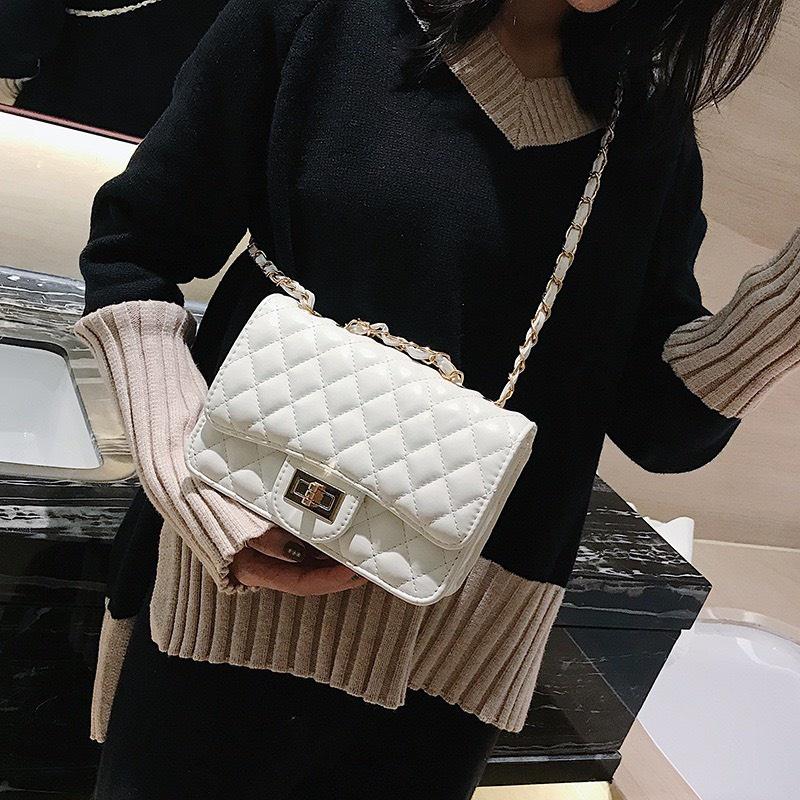 Túi xách nữ trần trám đeo chéo đẹp giá rẻ đi chơi phong cách thời trang hàn quốc dễ thương DC387